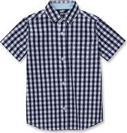Lands' End Kids Short Sleeve Poplin Camp Shirt