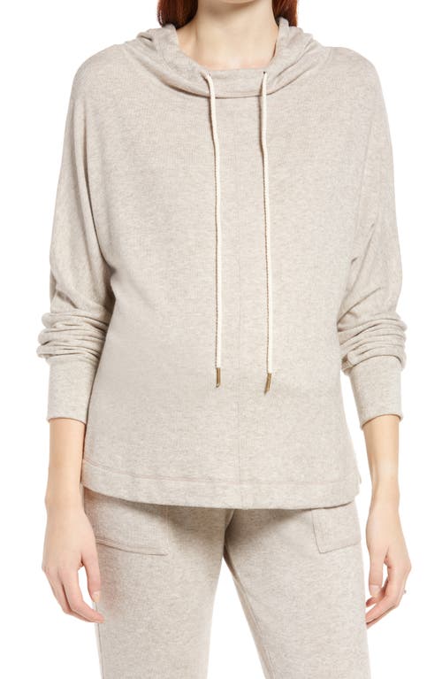 Maternal America Knit Maternity Hoodie in Oatmeal  product