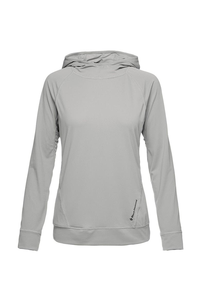 Alpenglow Hooded Long-Sleeve Shirt - Women's, Alternate, color, Pewter