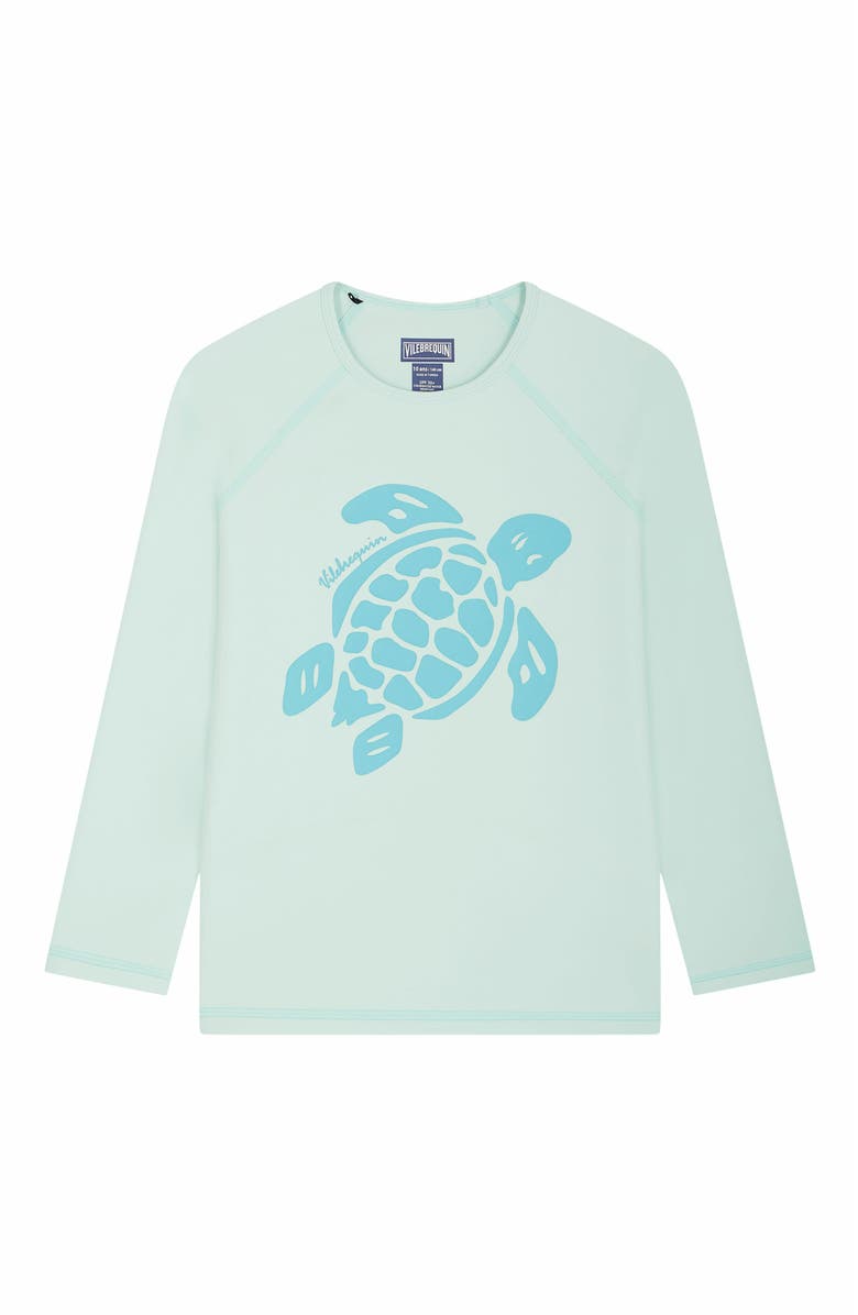 Vilebrequin Kids' Solid Long Sleeve Rashguard, Main, color, Celadon
