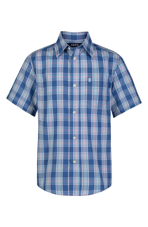 Kids' Pier Plaid Short Sleeve Shirt (Big Kid)