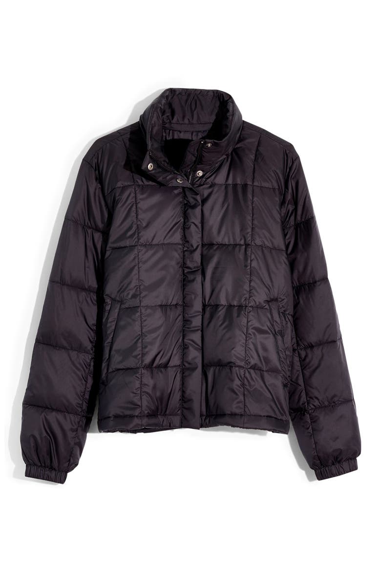 Travel Buddy Packable Puffer Jacket, Main, color, TRUE BLACK