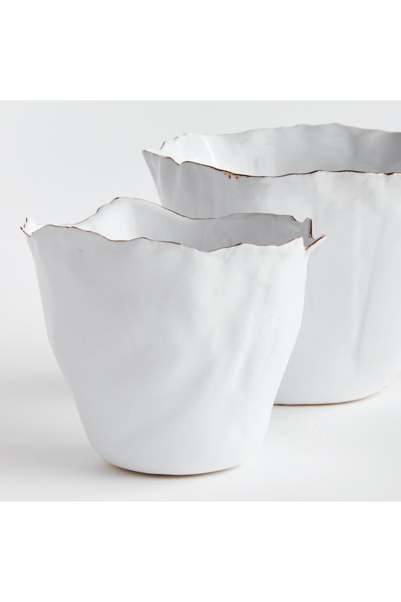 Maribella Cachepot Planters Set of 2, Alternate, color, White