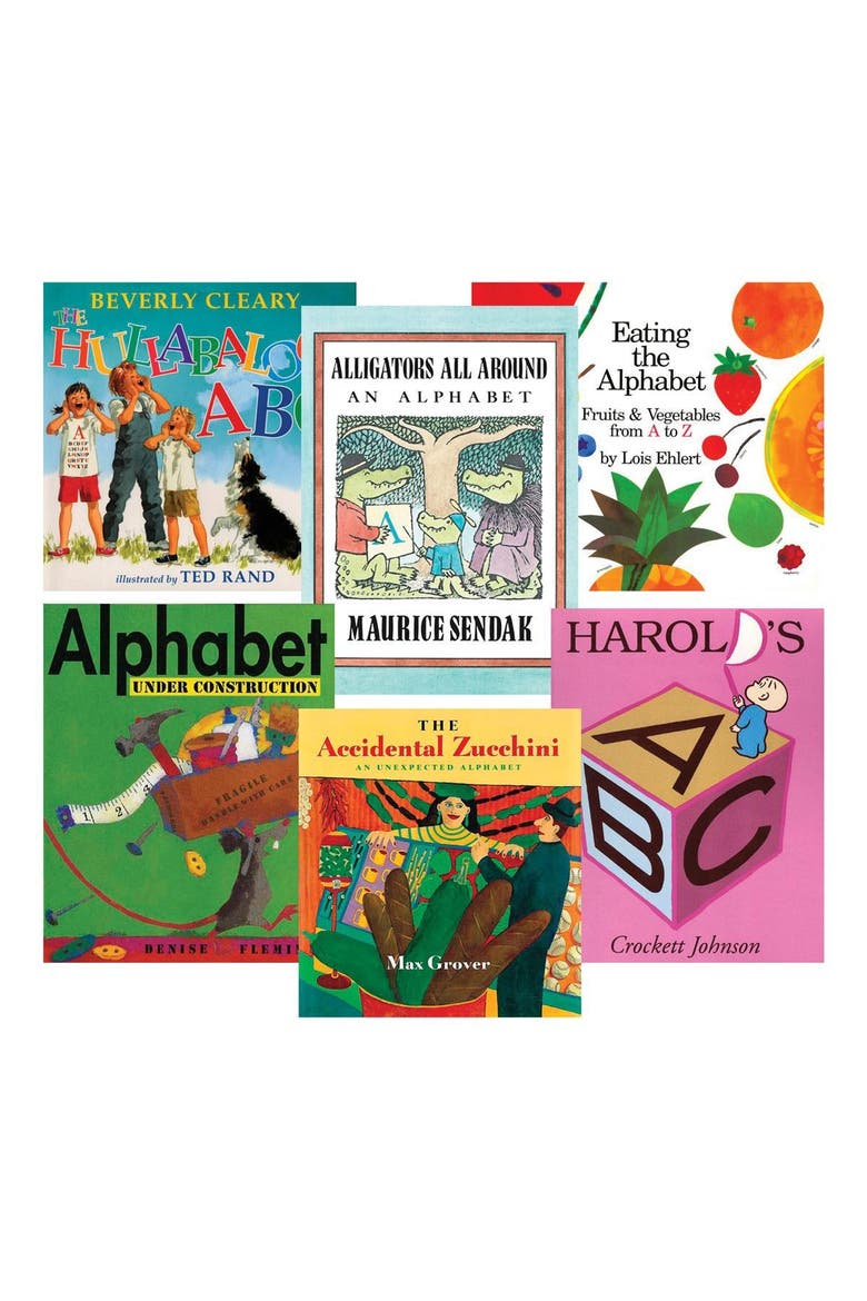 Alphabet and Letter Sounds Books - Set of 6, Main, color, Multicolor