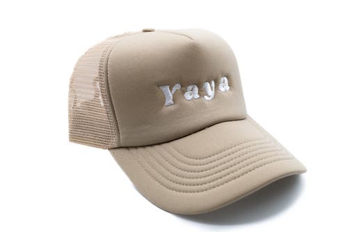 Rey To Z Yaya Foam Trucker Hat In Brown