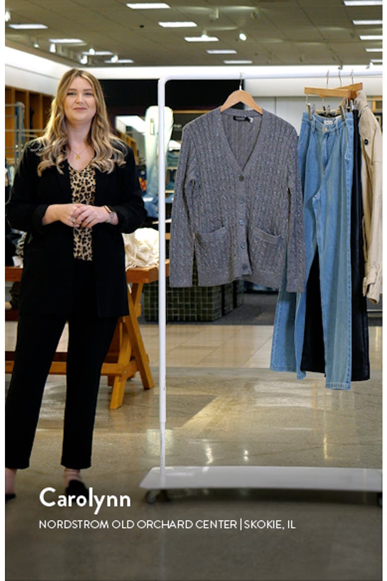 Metallic Cable Stitch Cardigan video