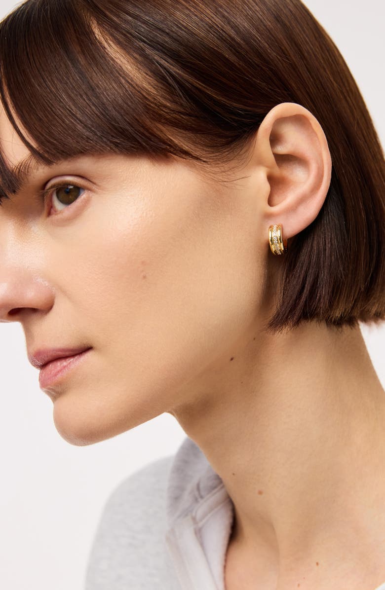 Ana Luisa Huggie Earrings - Asher Triple, Alternate, color, Gold