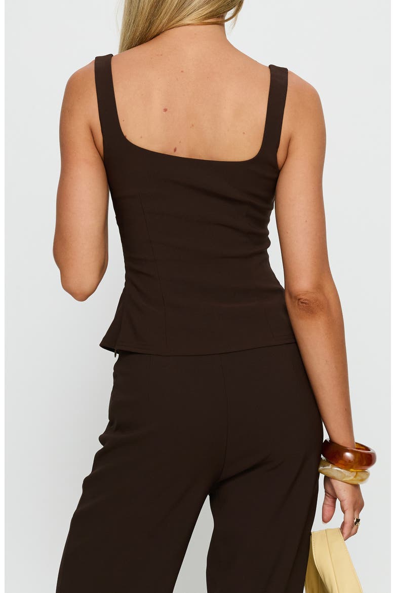 Kinsie Tailored Tank, Alternate, color, BROWN