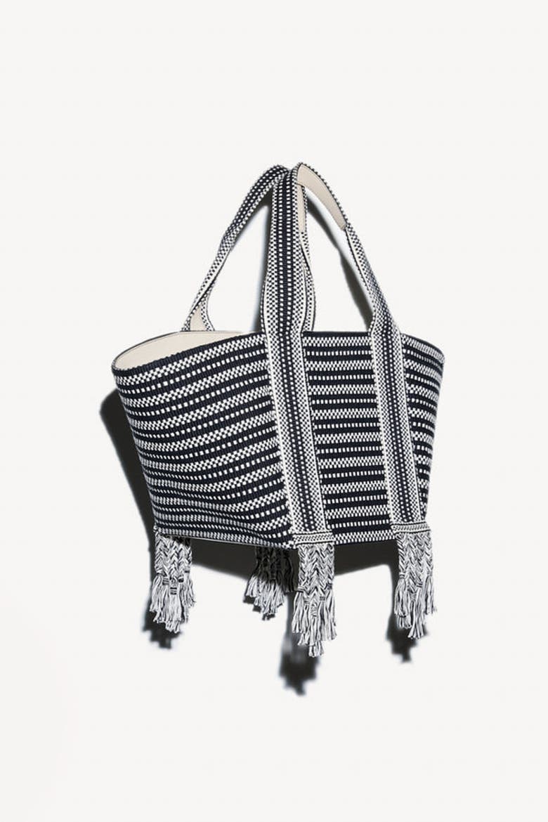 Chulo Large tote bag, Alternate, color, Ivory Black
