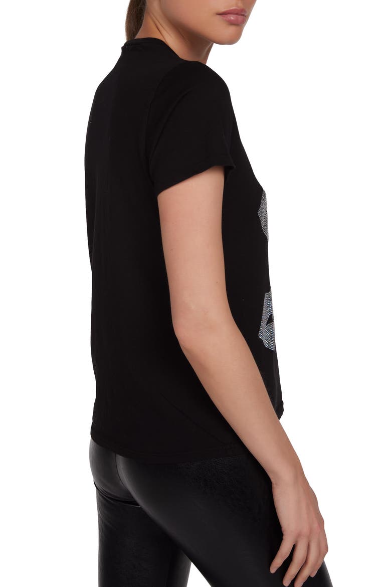 Croft Crystal Multi Lips Top, Alternate, color, Black
