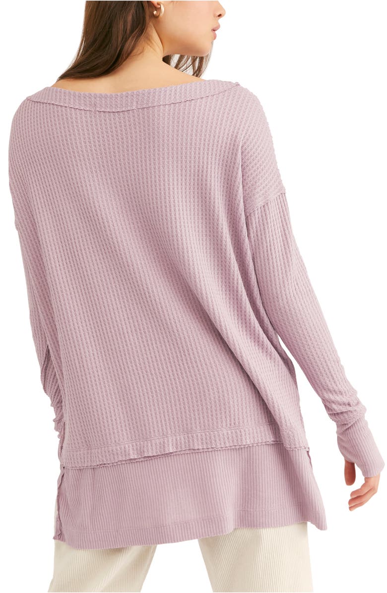 Free People North Shore Thermal Knit Tunic Top, Alternate, color, 