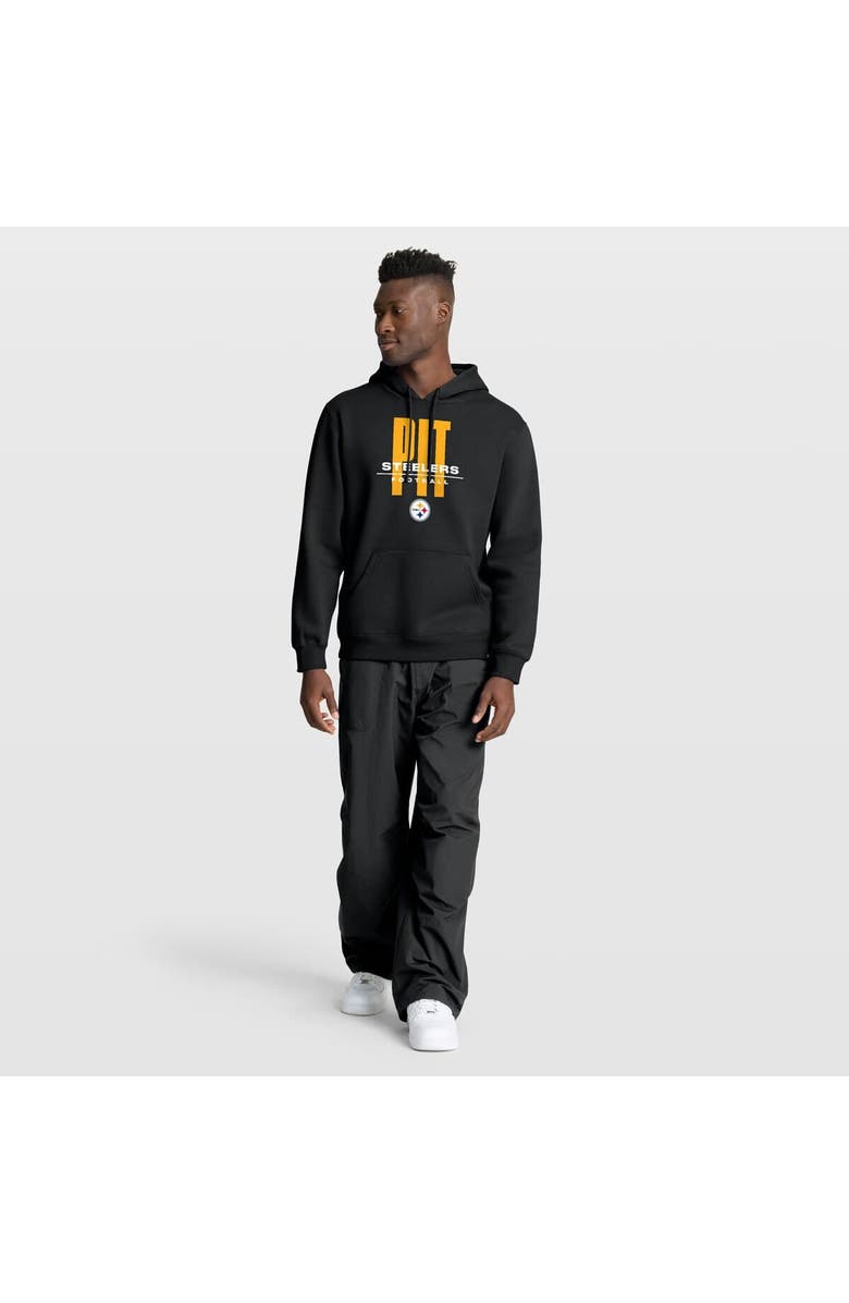 FANATICS Men's Fanatics Black Pittsburgh Steelers Right Tackle Legacy Pullover Hoodie, Alternate, color, Black