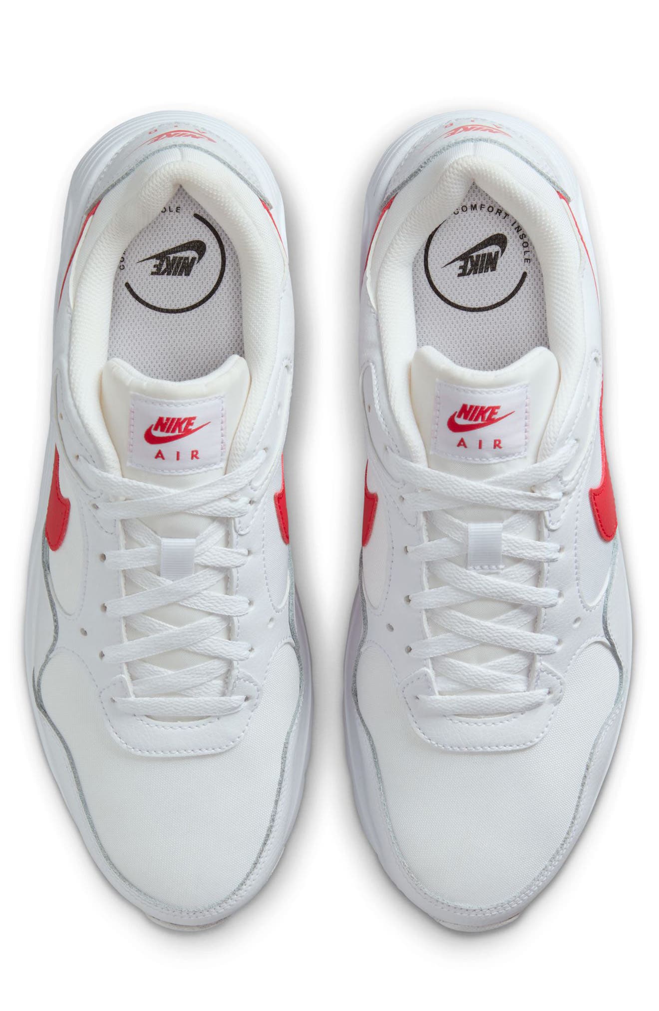 Air Max SC Sneaker, Alternate, color, WHITE/ UNIVERSITY RED/ WIHITE