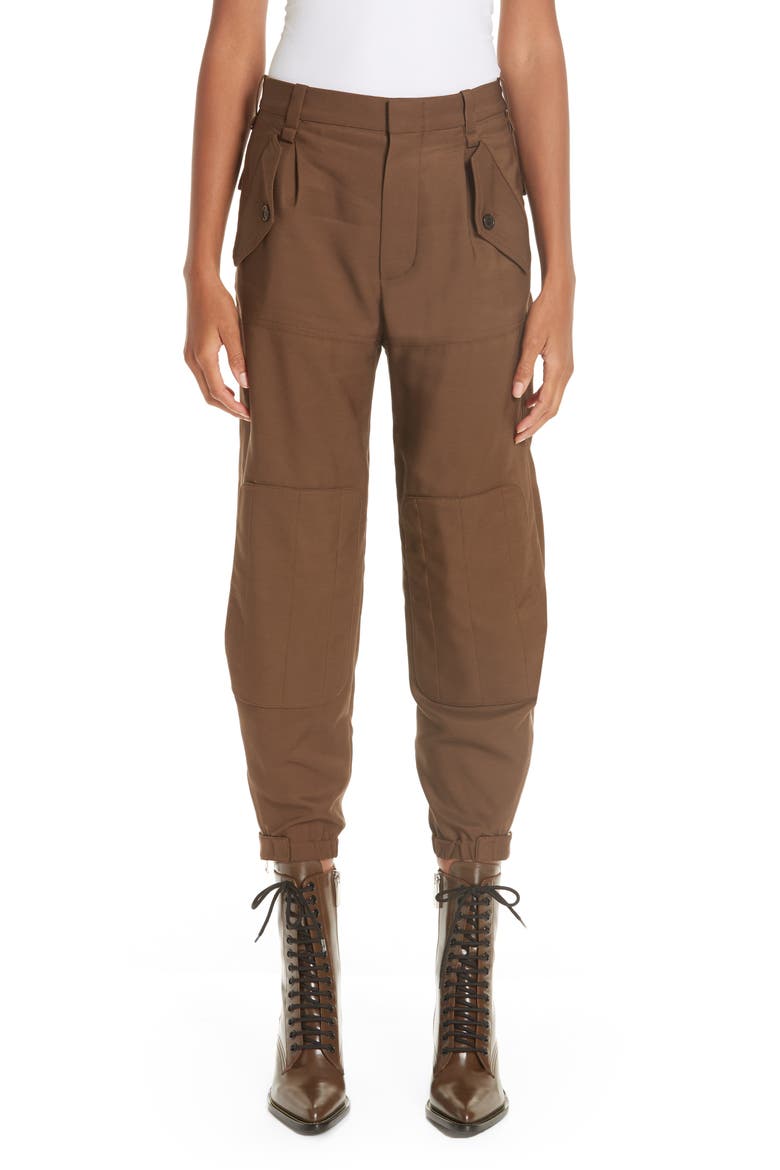 Fluid Crop Cargo Pants, Main, color, CHARCOAL BROWN