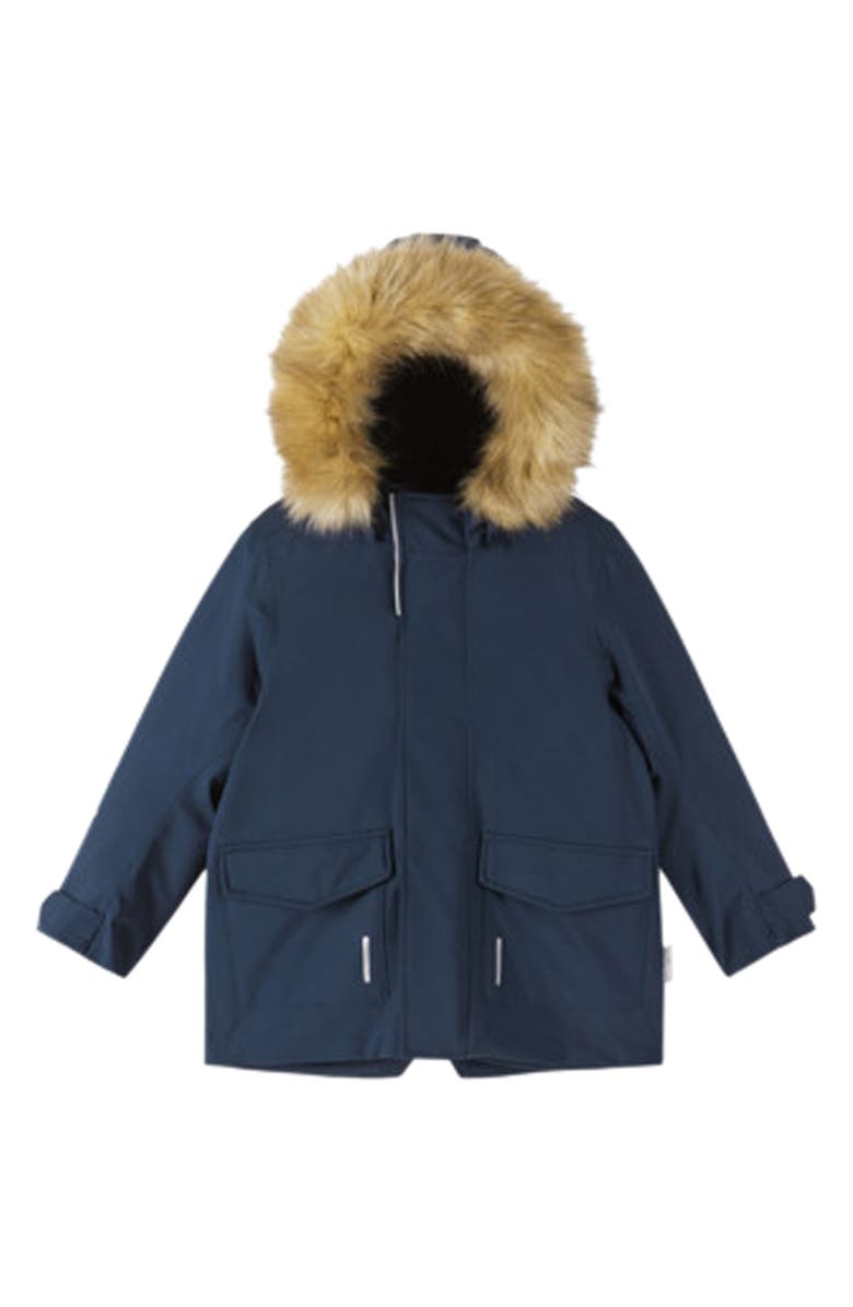 Reima The Reimatec Faux-Fur Trim Hooded Winter Jacket, Main, color, 