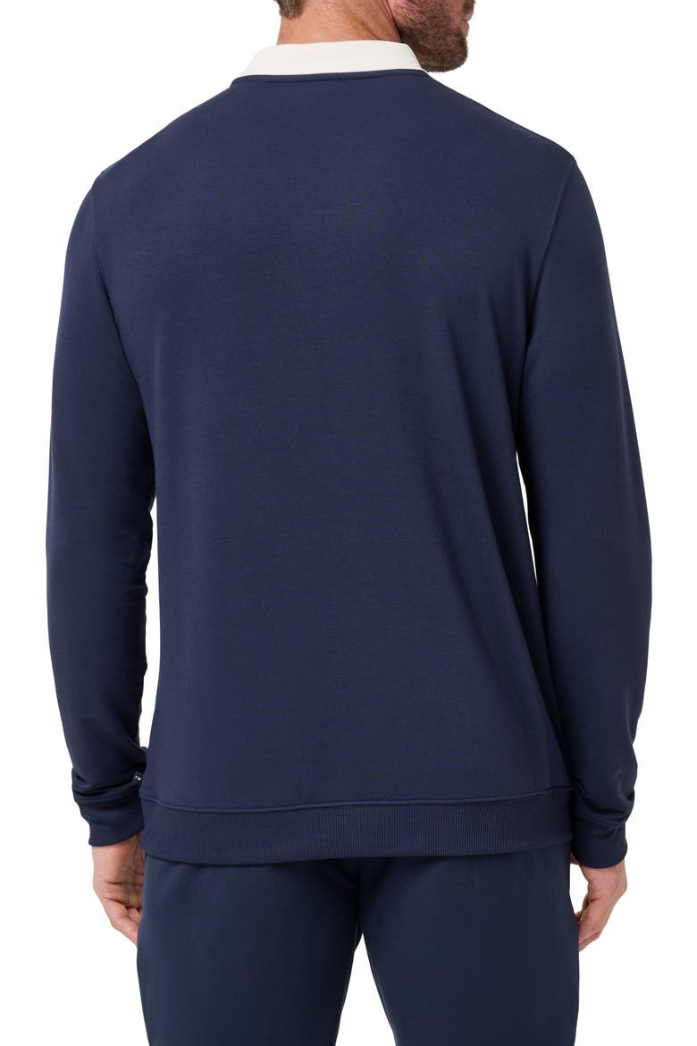 Amenities Collared Sweatshirt, Alternate, color, TOTAL ECLIPSE