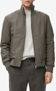 MANGO Water Repellent Bomber Jacket