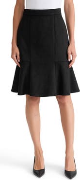 KASPER Flared Hem Skirt