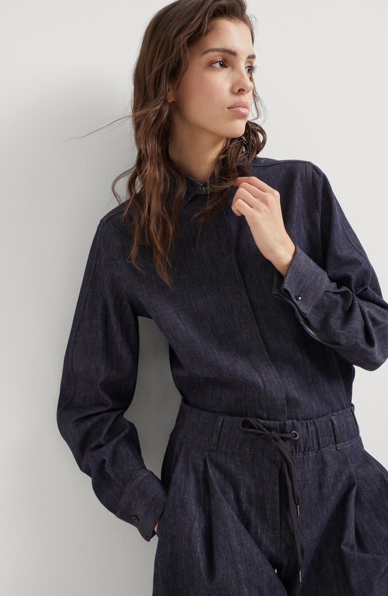 Brunello Cucinelli Denim shirt, Alternate, color, 