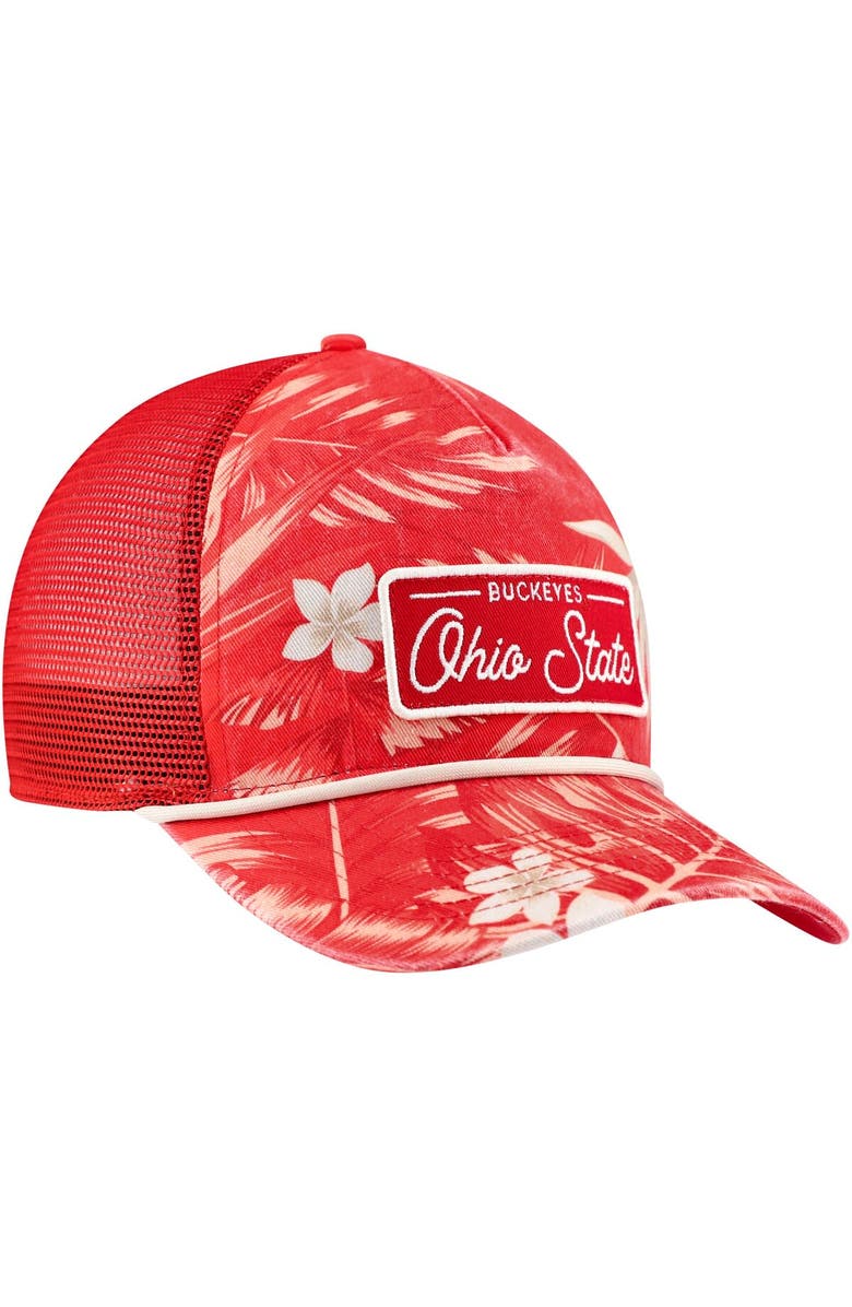 '47 Men's '47 Scarlet Ohio State Buckeyes Tropicalia Hitch Adjustable Hat, Alternate, color, 