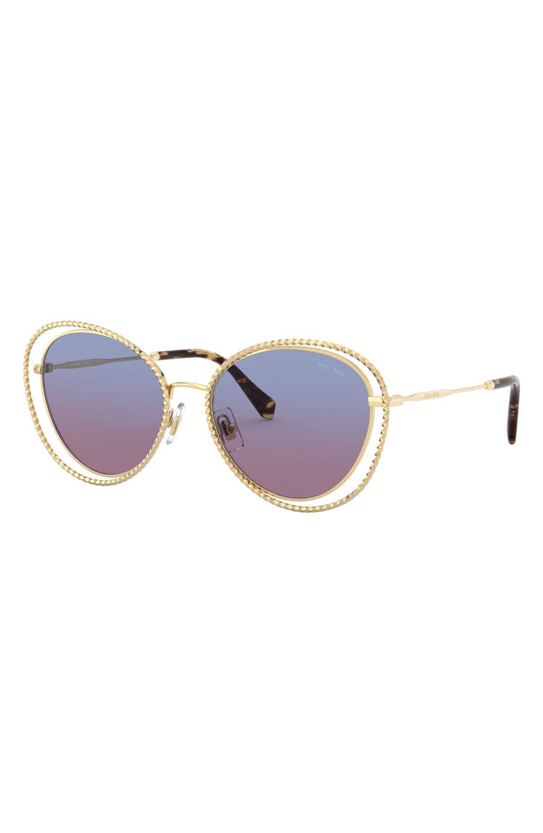 Miu Miu 54mm Butterfly Sunglasses, Alternate, color,
