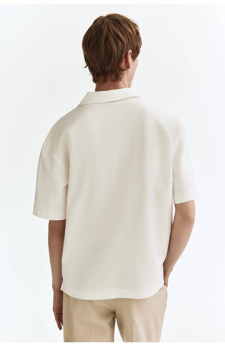 H&M Loose Fit Polo Shirt, Alternate, color, White
