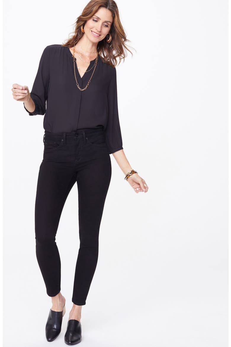 Ami Skinny Jeans, Alternate, color, BLACK