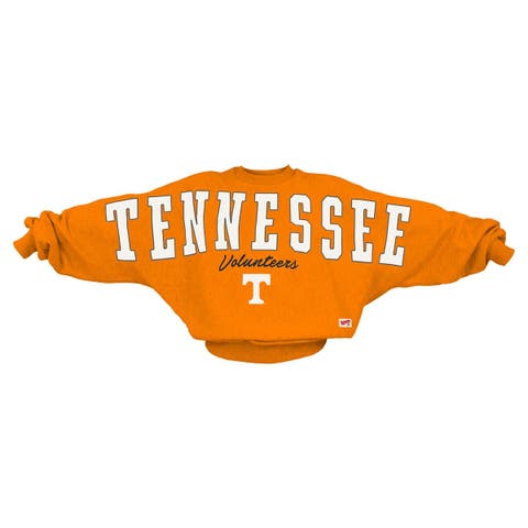 Women's Pressbox  Tennessee Orange Tennessee Volunteers Flannigan Oversized Dolman Pullover Sweatshirt