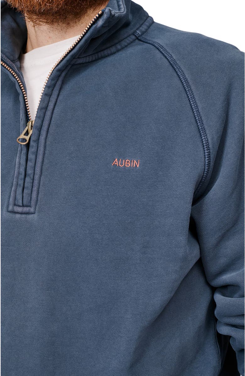 Aubin Provost Zip Neck Sweatshirt, Alternate, color, Navy
