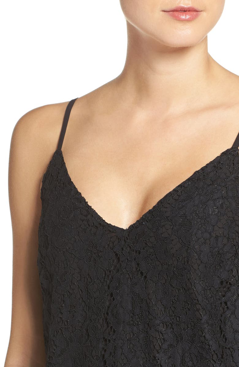 Bardot Tempest Lace Slipdress, Alternate, color, 