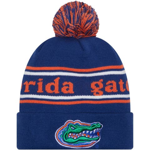 Men's New Era Royal Florida Gators Marquee Cuffed Knit Hat with Pom