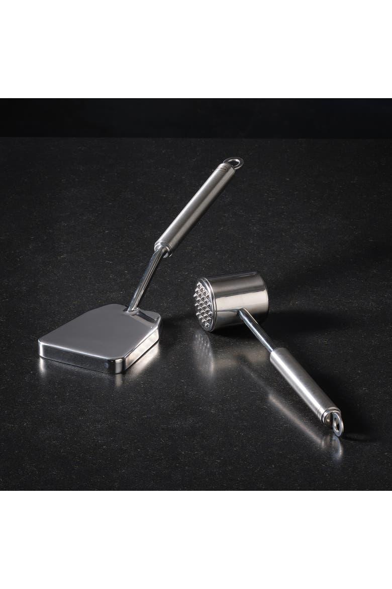 Stainless Steel Heavy Duty Meat Tenderizer, Alternate, color, Silver