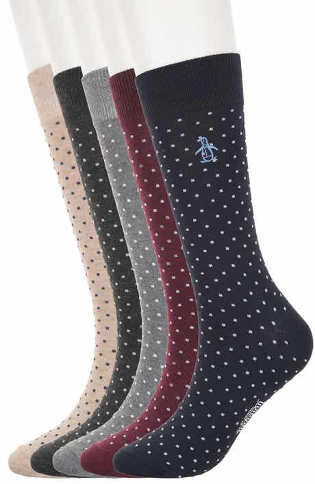 5-Pack Pindot Dress Socks