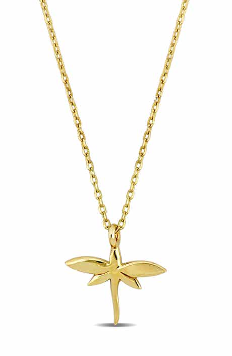 DELMAR Dragonfly Pendant Necklace