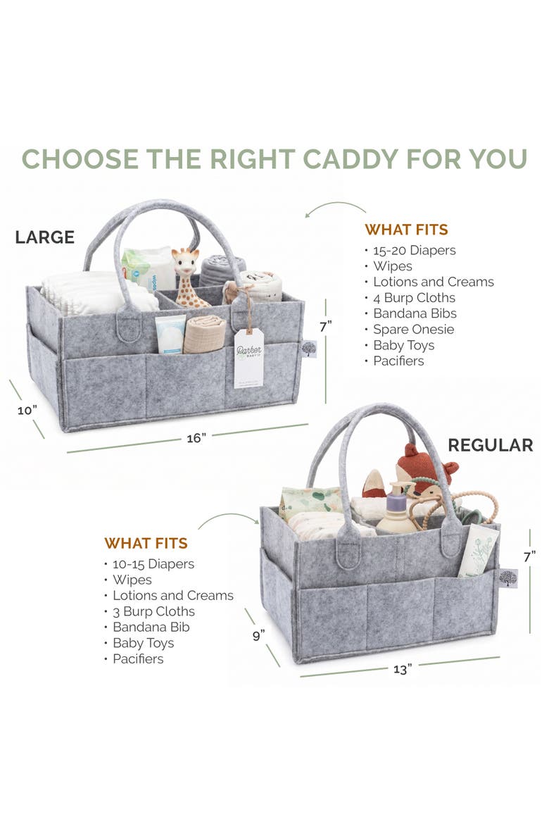 Diaper Caddy, Alternate, color, Gray