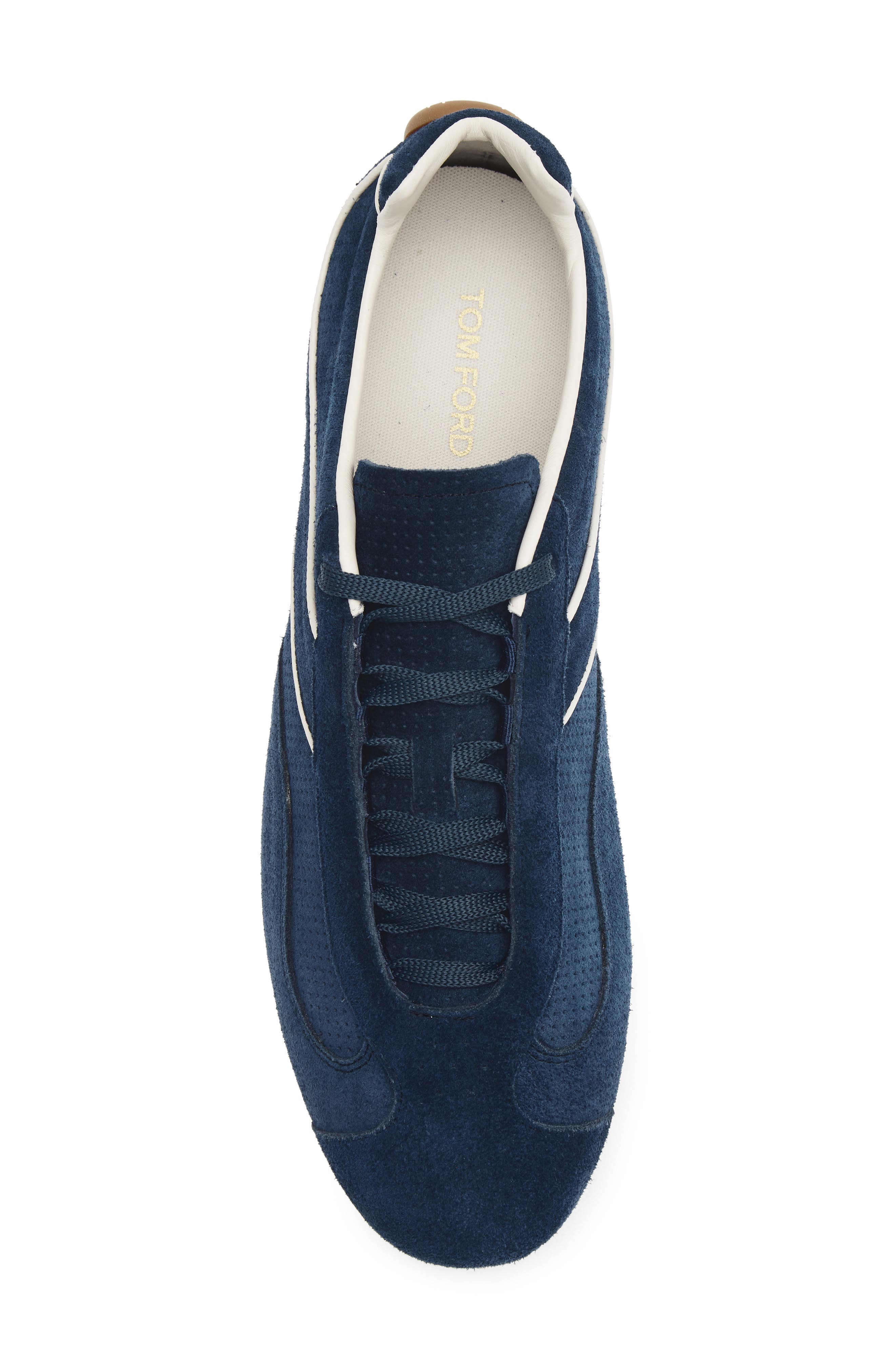 Lewis Suede Sneaker, Alternate, color, URD BLUETTE/ AMBER