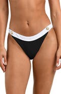 L'AGENCE Jean Colorblock Bikini Bottoms