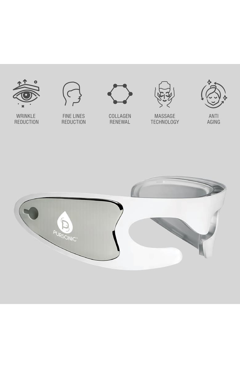 PURSONIC Radiant Renewal Duo Facial Steamer & Light Therapy Eye Mask, Alternate, color, White