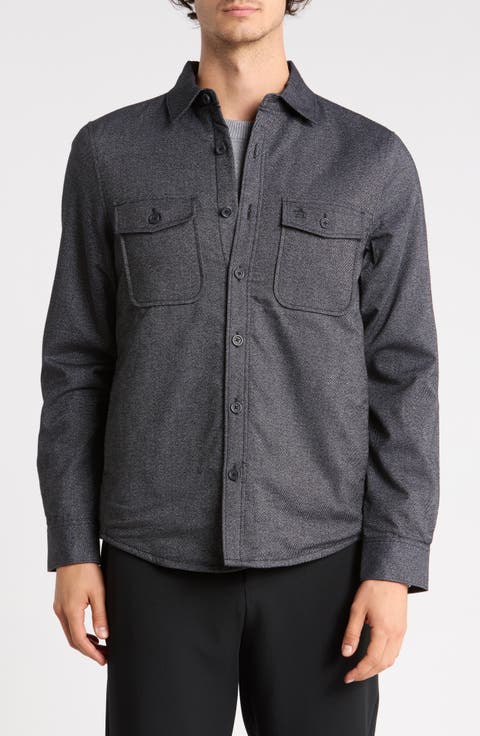 Heathered Shirt Jacket