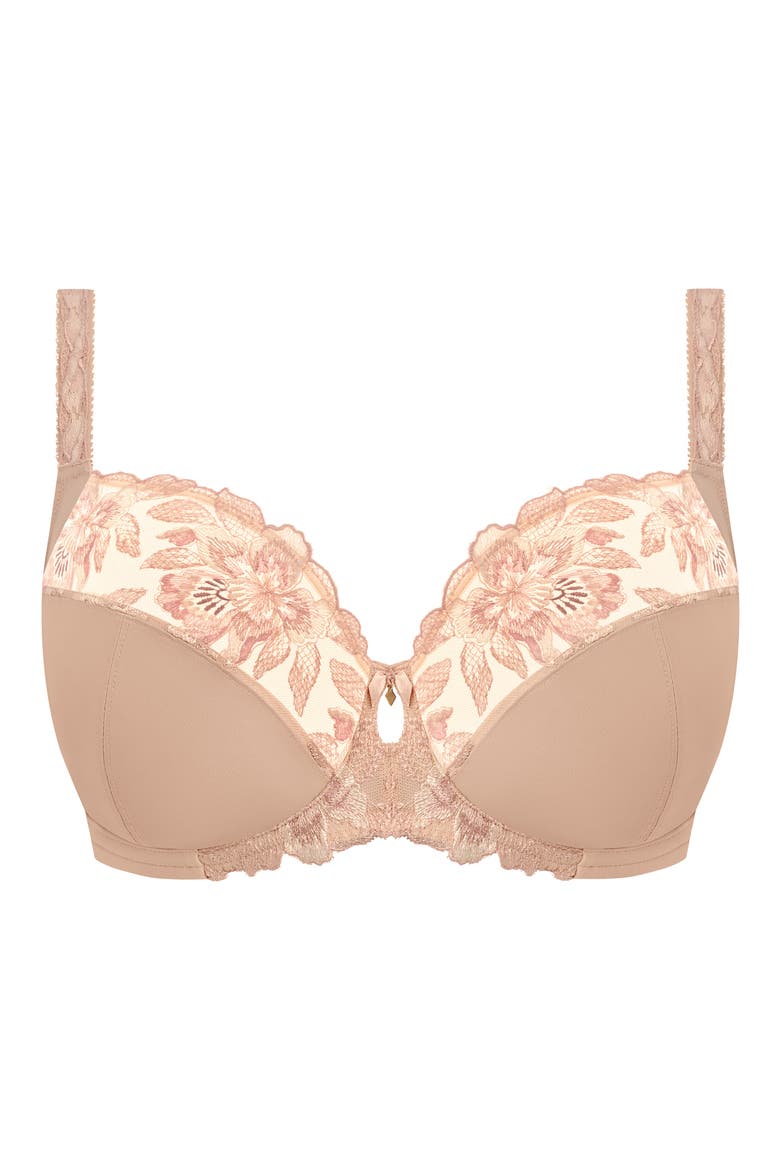 Magdalena Underwire Side Support Bra, Alternate, color, NATURAL BEIGE