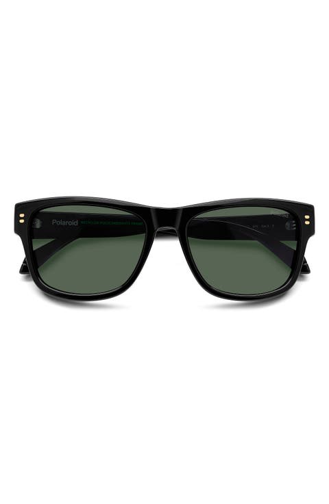55mm Polarized Square Sunglasses