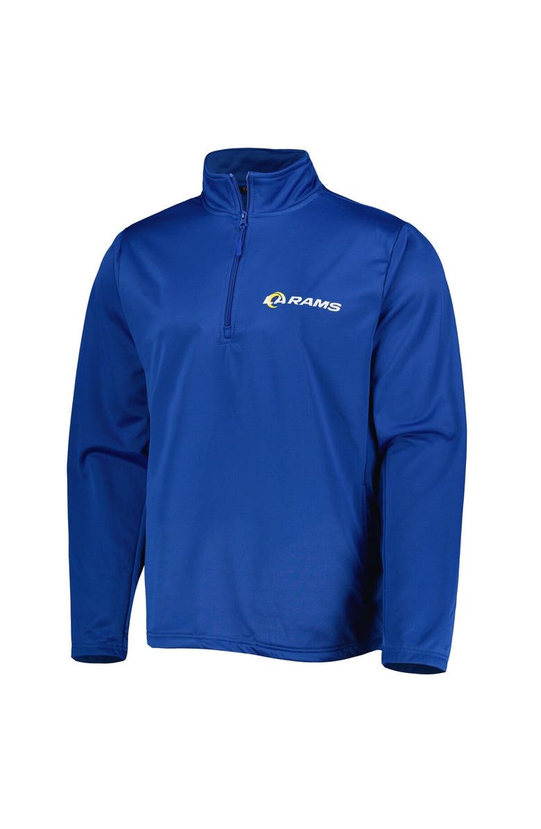 DUNBROOKE Men's Dunbrooke Royal Los Angeles Rams All-Star Tech Quarter-Zip Top, Alternate, color, Royal