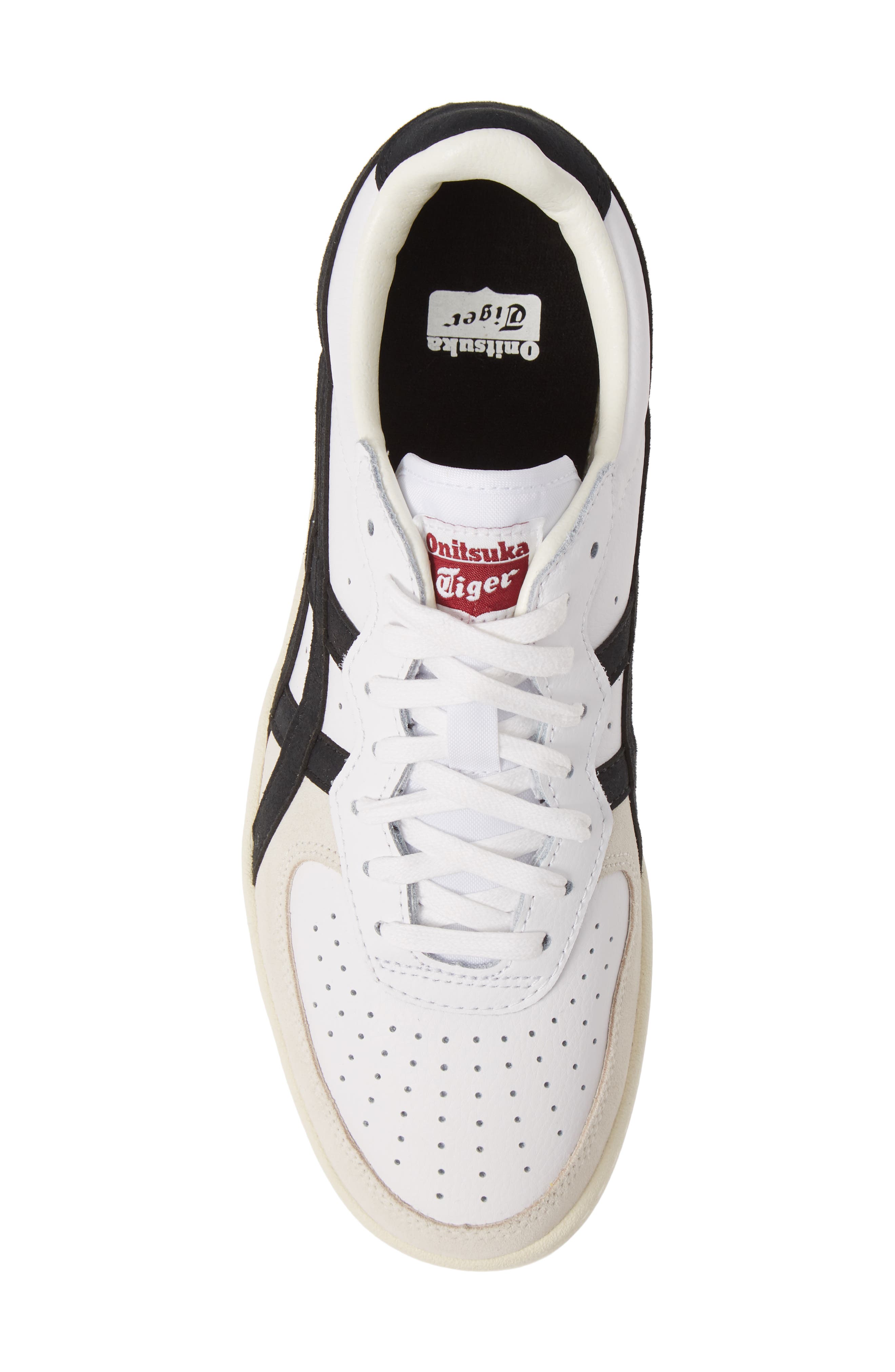 Sneaker, Alternate, color, WHITE/ BLACK LEATHER