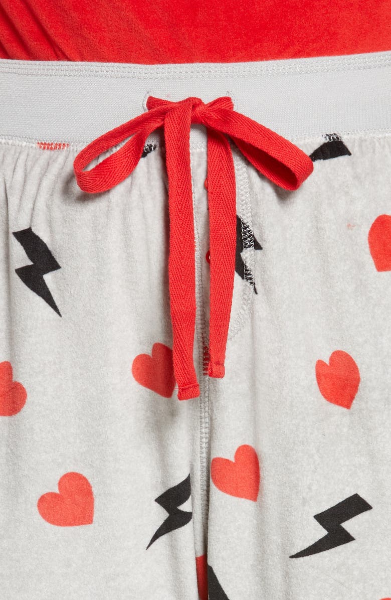 PJ Salvage Silky Velour Jam Pajama Pants, Alternate, color, 