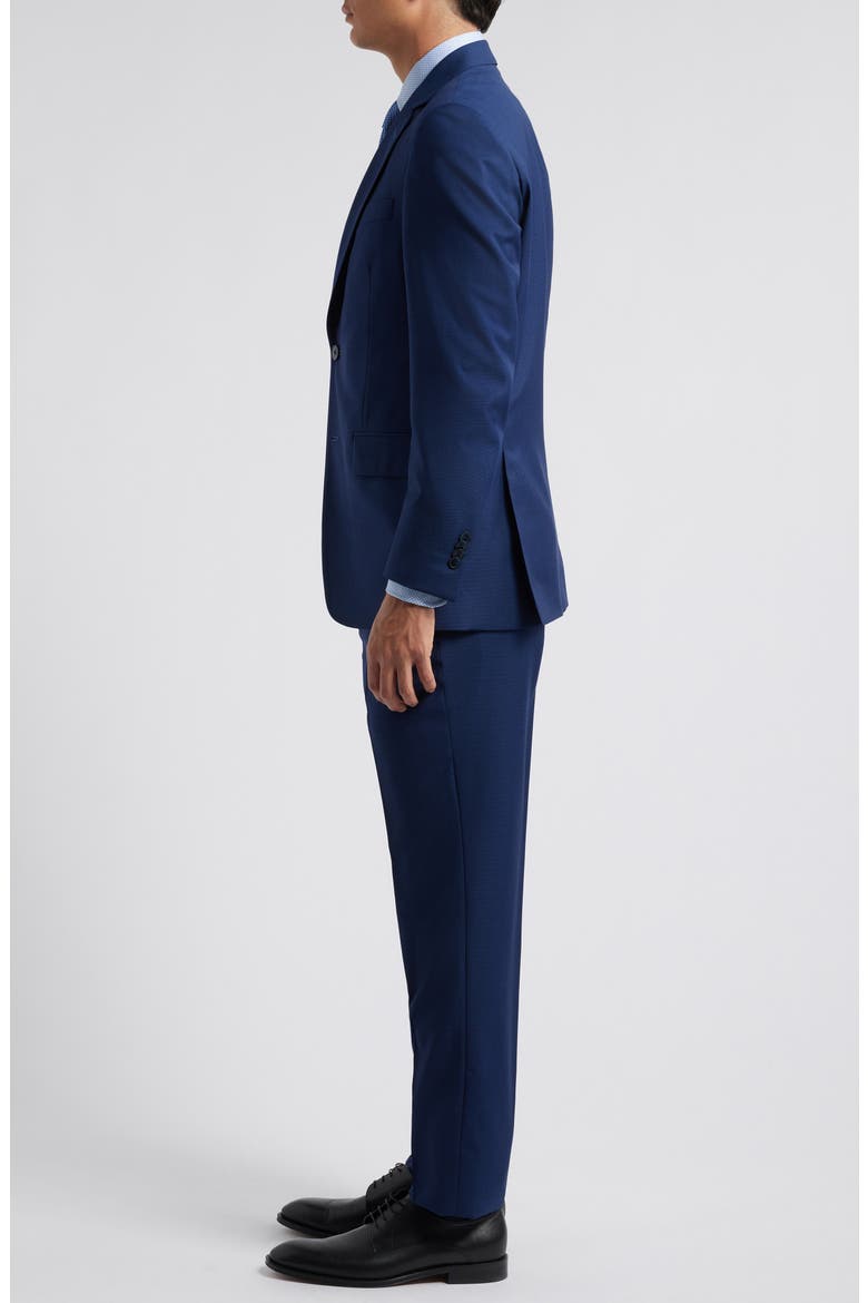 Flynn Classic Fit Navy Textured Wool Suit, Alternate, color, NAVY