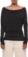 Helmut Lang Long Sleeve Cowl Back Top