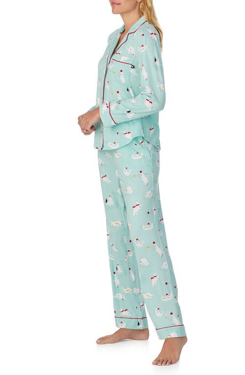 Kate Spade New York Print Pajamas In Green