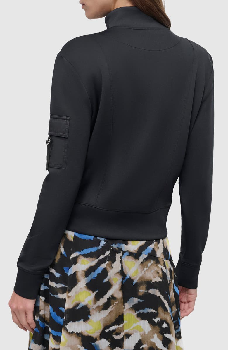 DKNY Sandwash Mixed Media Cargo Jacket, Alternate, color, 