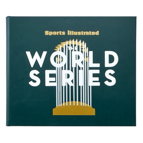 Graphic Image The World Series Leather Coffee Table Book in Green 