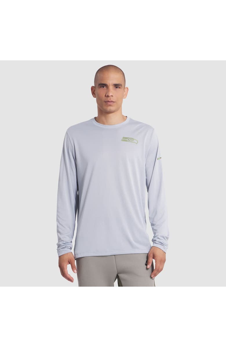 Nike Men's Nike Wolf Gray Seattle Seahawks 2025 Rivalries Collection Sideline Legend Dri-FIT Long Sleeve T-Shirt, Main, color, Gray
